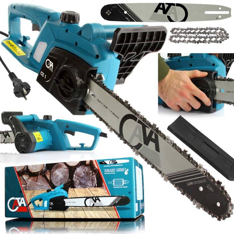 Motosega Elettrica CATA | 2700W | Barra 35 cm / 14" | Passo Catena 3/8" | Capacità Olio 150 ml | Lubrificazione Automatica