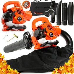 Soffiatore a scoppio DEMON 25,4cc 0,75kW 7500giri/min con sacco e trituratore