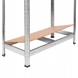 Scaffale da Garage Magazzino | 5 Piani ad Altezza Regolabile | 90x40x180 cm | Capacità Massima 875 Kg | Montaggio ad Incastro