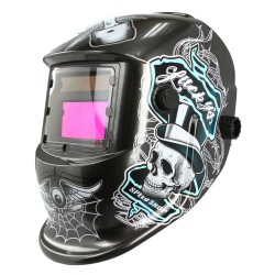 Maschera Casco Autoscurante da Saldatura | per MIG TIG MAG MMA | Campo Visivo 93x43 mm | Tempo di reazione 5/30.000s | Regolabile