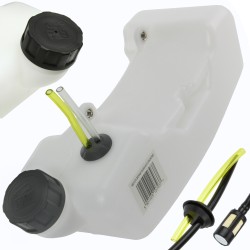 Serbatoio Carburante Benzina per Decespugliatore a Scoppio | Capacità 1,2 Litri | Montaggio a Due Viti Distanza 97 mm | Pezzo di Ricambio