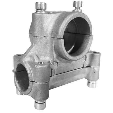 Staffa di Fissaggio per Maniglia del Decespugliatore | Diamtero per Tubo 26 mm | Diametro per Maniglia 19 mm | Pezzo di Ricambio