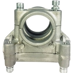 Staffa di Fissaggio per Maniglia del Decespugliatore | Diamtero per Tubo 28 mm | Diametro per Maniglia 19 mm | Pezzo di Ricambio