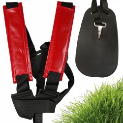 Imbracatura a doppia spalla per decespugliatore con sgancio rapido traspirante