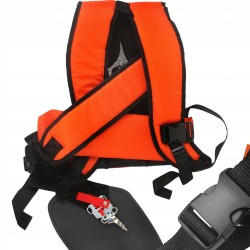 Bretelle a doppia spalla per decespugliatore con sgancio rapido e imbottitura in spugna