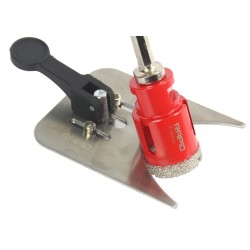 Guida per Seghe a Tazza | per Punte con Diametro Ø6-76 mm | Fissaggio Tramite Ventosa