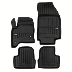 Tappetini Auto J&J Automotive 3D In TPE Per SEAT Ateca (dal 2016), Su Misura, Bordo Alto, Antiscivolo, Inodori, Neri