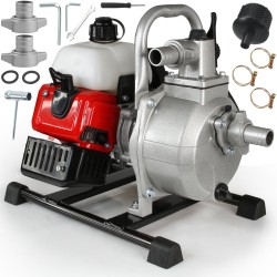 Motopompa a Scoppio 1" | 8.000 Litri/ora | Motore 2 Tempi Monocilindrico | 2 kW | Prevalenza 25 m | Profondità Aspirazione 8 m | 7000 Giri/min