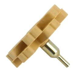 Disco in Gomma per Rimozione di Colla dai Cerchi | Sagomato | Diametro 90 mm | Spessore 20 mm | Filettatura 8 mm