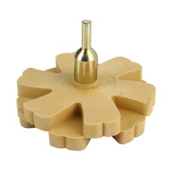 Disco in Gomma per Rimozione di Colla dai Cerchi | Sagomato | Diametro 90 mm | Spessore 20 mm | Filettatura 8 mm