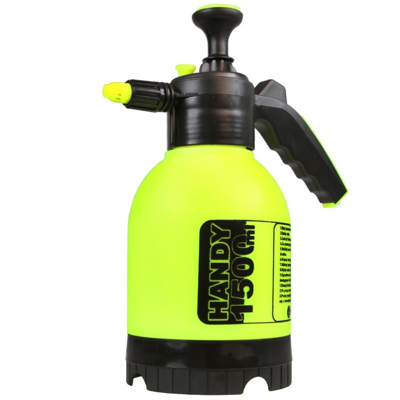 Spruzzatore Irroratore Nebulizzatore a Pressione Manuale | 1,5 Litri | Ugello Regolabile | Valvola Integrata nel Manico