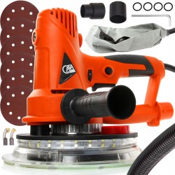 Levigatrice orbitale 710W Ø180mm LED M14 1200-2500giri/min con aspirazione