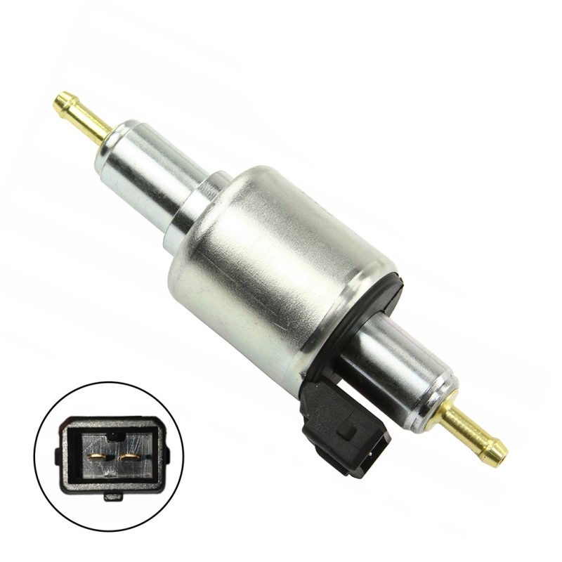 Pompa Gasolio per Riscaldatore Fino a 8 kW | Ø3,5x12,8 cm | Connettore JPT a 2 Pin 1,6x1,2 cm | Pezzo di Ricambio