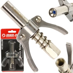 Beccuccio a leve per ingrassatori 10.000 psi con bloccaggio automatico in acciaio