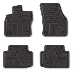 Tappetini compatibili con Skoda Karoq dal 2017 in poi, su misura in Gomma TPE