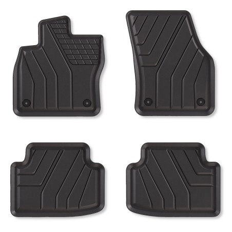 Tappetini compatibili con Skoda Karoq dal 2017 in poi, su misura in Gomma TPE