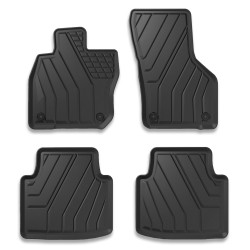 Tappetini compatibili con Volkswagen Golf VIII Mild Hybrid dal 2019 in poi, su misura in Gomma TPE