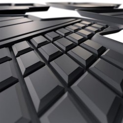 Tappetini compatibili con Volkswagen Golf VIII Mild Hybrid dal 2019 in poi, su misura in Gomma TPE