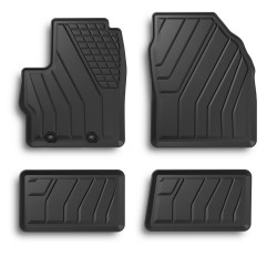 Tappetini compatibili con Mazda 2 Hybrid dal 2022 in poi, su misura in Gomma TPE