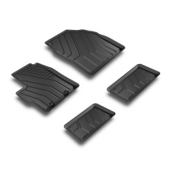 Tappetini compatibili con Mazda 2 Hybrid dal 2022 in poi, su misura in Gomma TPE