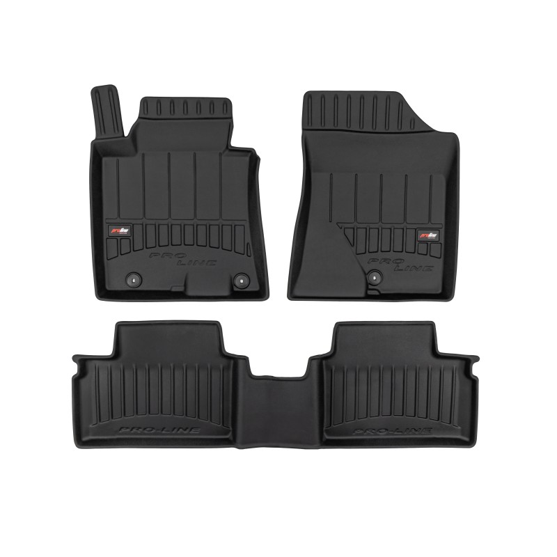 Tappetini compatibili con Kia Ceed II 2012-2018, su misura in Gomma TPE