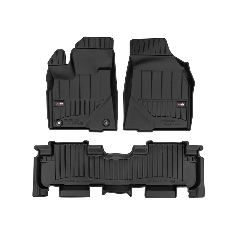 Tappetini compatibili con Toyota Highlander II 2007-2013, su misura in Gomma TPE