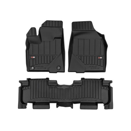 Tappetini compatibili con Toyota Highlander II 2007-2013, su misura in Gomma TPE