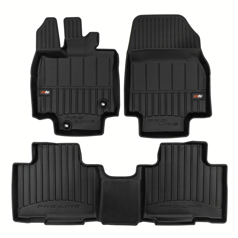 Tappetini compatibili con Toyota Highlander IV dal 2019 in poi, su misura in Gomma TPE