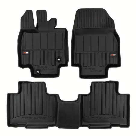 Tappetini compatibili con Toyota Highlander IV dal 2019 in poi, su misura in Gomma TPE