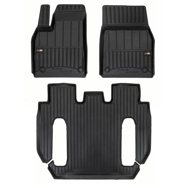 Tappetini compatibili con Tesla Model X dal 2022 in poi, su misura in Gomma TPE