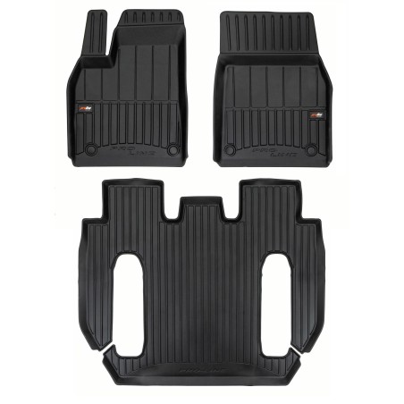 Tappetini compatibili con Tesla Model X dal 2022 in poi, su misura in Gomma TPE