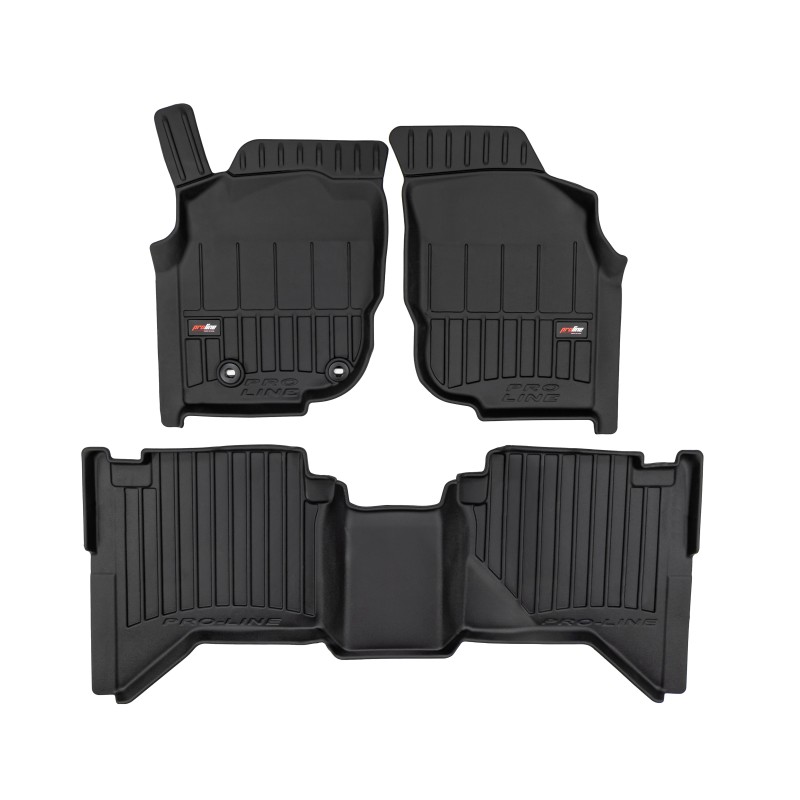 Tappetini compatibili con Toyota Hilux VII 2005-2015, su misura in Gomma TPE