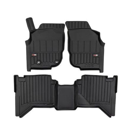 Tappetini compatibili con Toyota Hilux VII 2005-2015, su misura in Gomma TPE