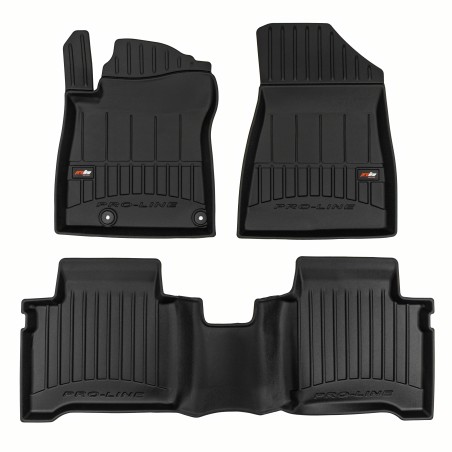 Tappetini compatibili con Kia Niro II Hybrid dal 2022 in poi, su misura in Gomma TPE