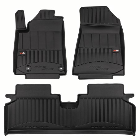 Tappetini compatibili con Kia Niro II Elettrica dal 2022 in poi, su misura in Gomma TPE