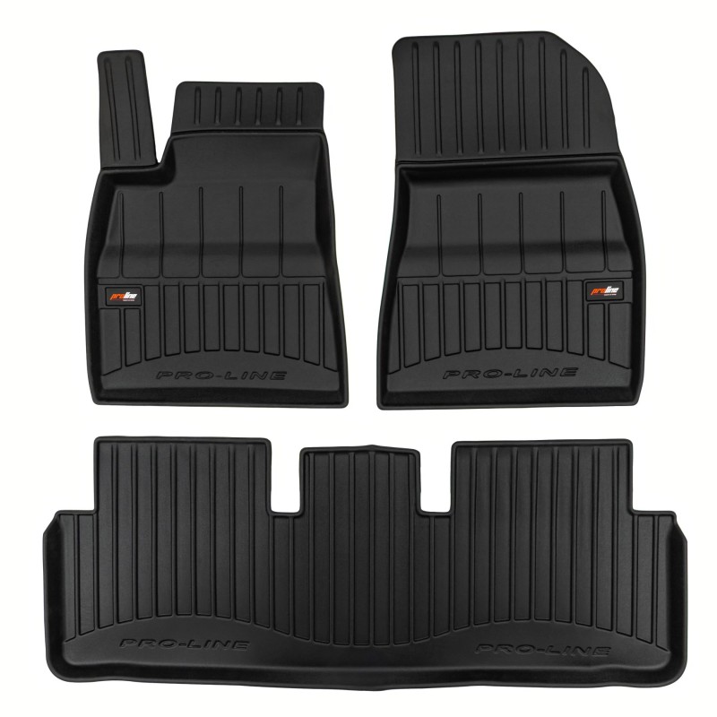 Tappetini compatibili con Tesla Model 3 dal 2023 in poi, su misura in Gomma TPE