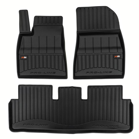 Tappetini compatibili con Tesla Model 3 dal 2023 in poi, su misura in Gomma TPE