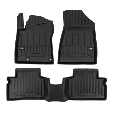 Tappetini compatibili con Kia Niro II PHEV dal 2022 in poi, su misura in Gomma TPE