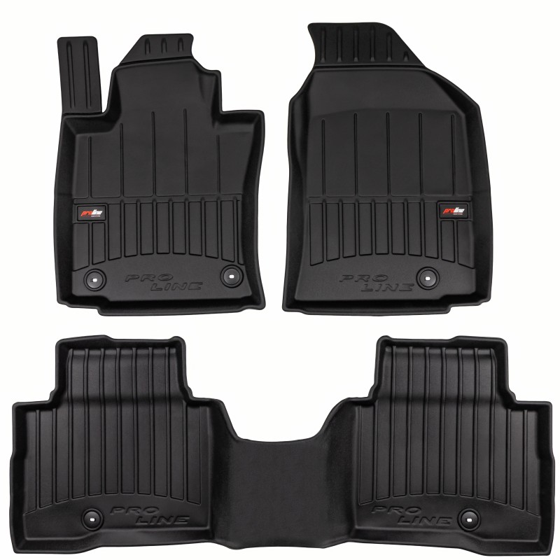 Tappetini compatibili con KGM Actyon dal 2024 in poi, su misura in Gomma TPE