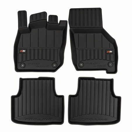 Tappetini compatibili con Volkswagen Golf VIII Mild Hybrid dal 2019 in poi, su misura in Gomma TPE