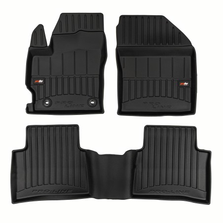 Tappetini compatibili con Toyota Corolla XII Hybrid dal 2018 in poi, su misura in Gomma TPE