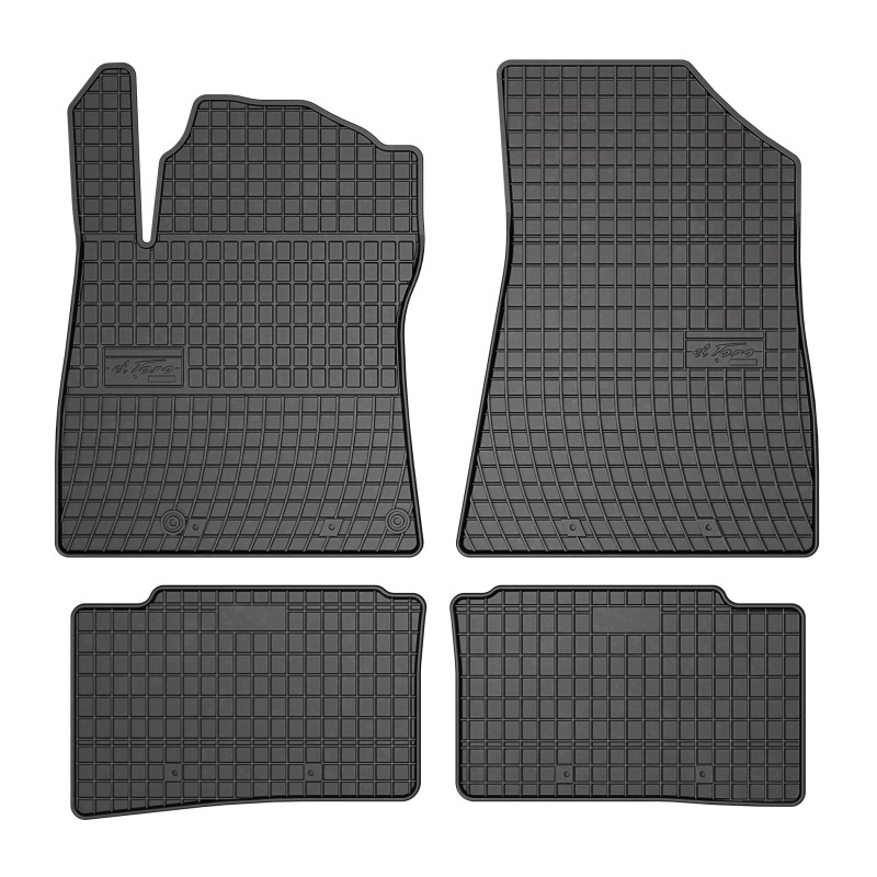 Tappetini compatibili con Kia Niro II PHEV dal 2022 in poi, su misura in Gomma