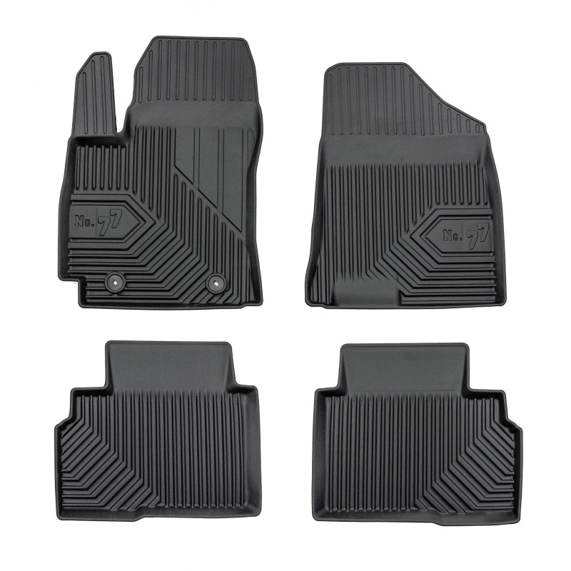 Tappetini compatibili con Hyundai Kona II dal 2022 in poi, su misura in Gomma TPE