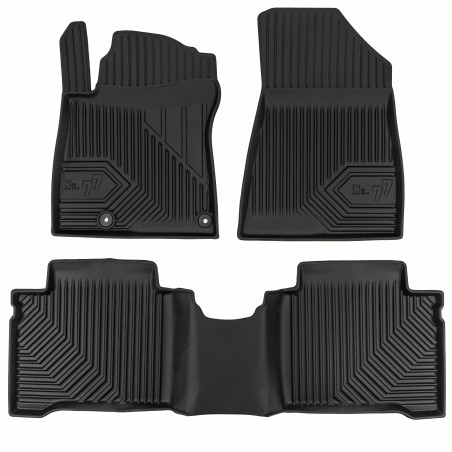 Tappetini compatibili con Kia Niro II Hybrid dal 2022 in poi, su misura in Gomma TPE