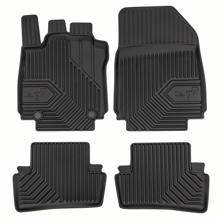 Tappetini compatibili con Renault Clio IV 2012-2020, su misura in Gomma TPE