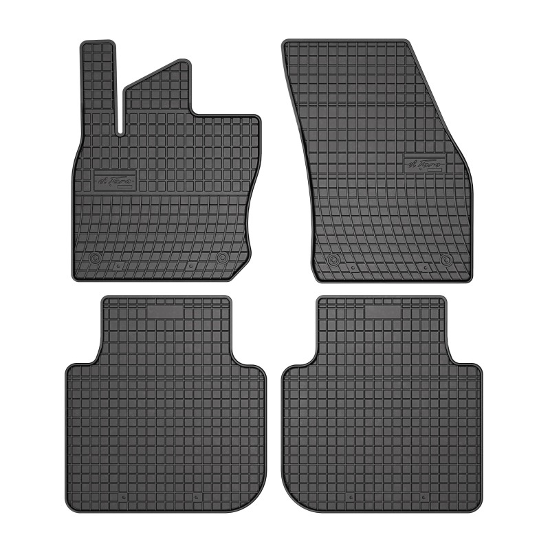 Tappetini compatibili con Volkswagen Tayron II dal 2024 in poi, su misura in Gomma