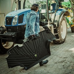 Tappetini compatibili con Case IH Maxxum 125 2016-2020, su misura in Gomma TPE