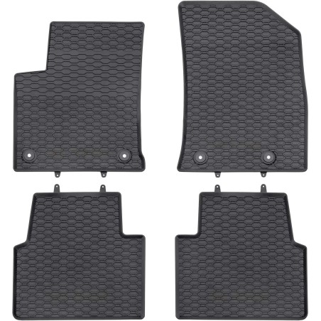 Tappetini compatibili con Citroën C3 Aircross I 2017-2024, su misura in Gomma TPE