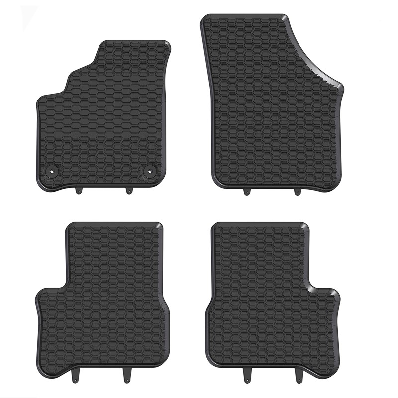 Tappetini compatibili con SEAT Mii Elettrica 2019-2021, su misura in Gomma TPE