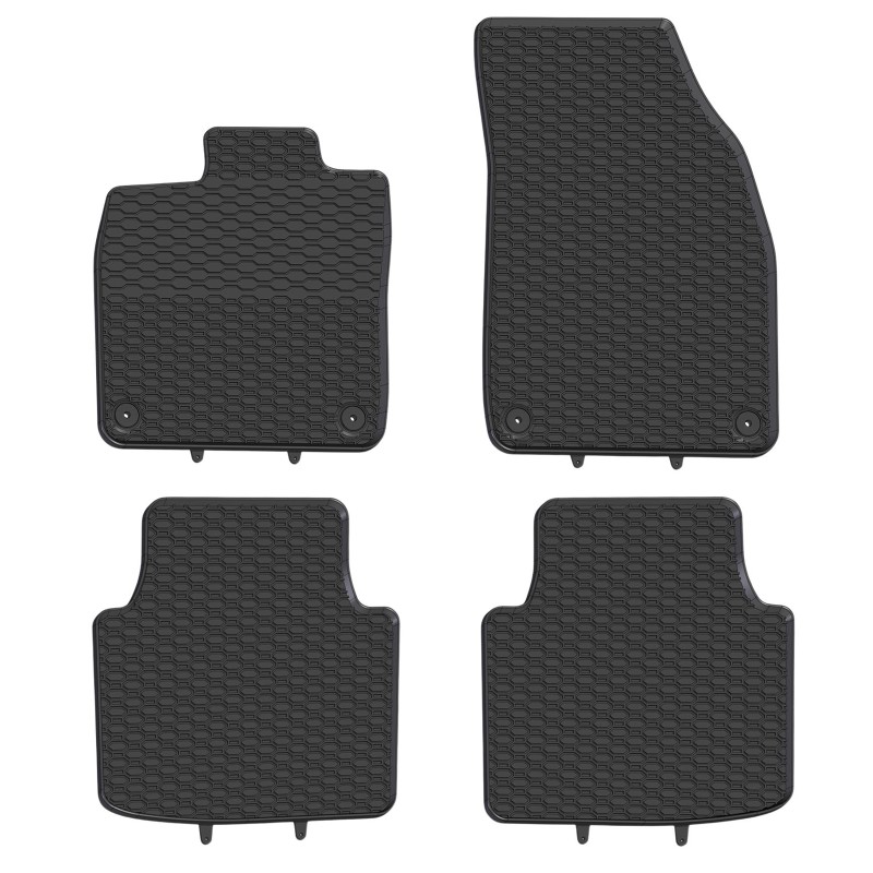 Tappetini compatibili con Volkswagen ID.4 dal 2020 in poi, su misura in Gomma TPE